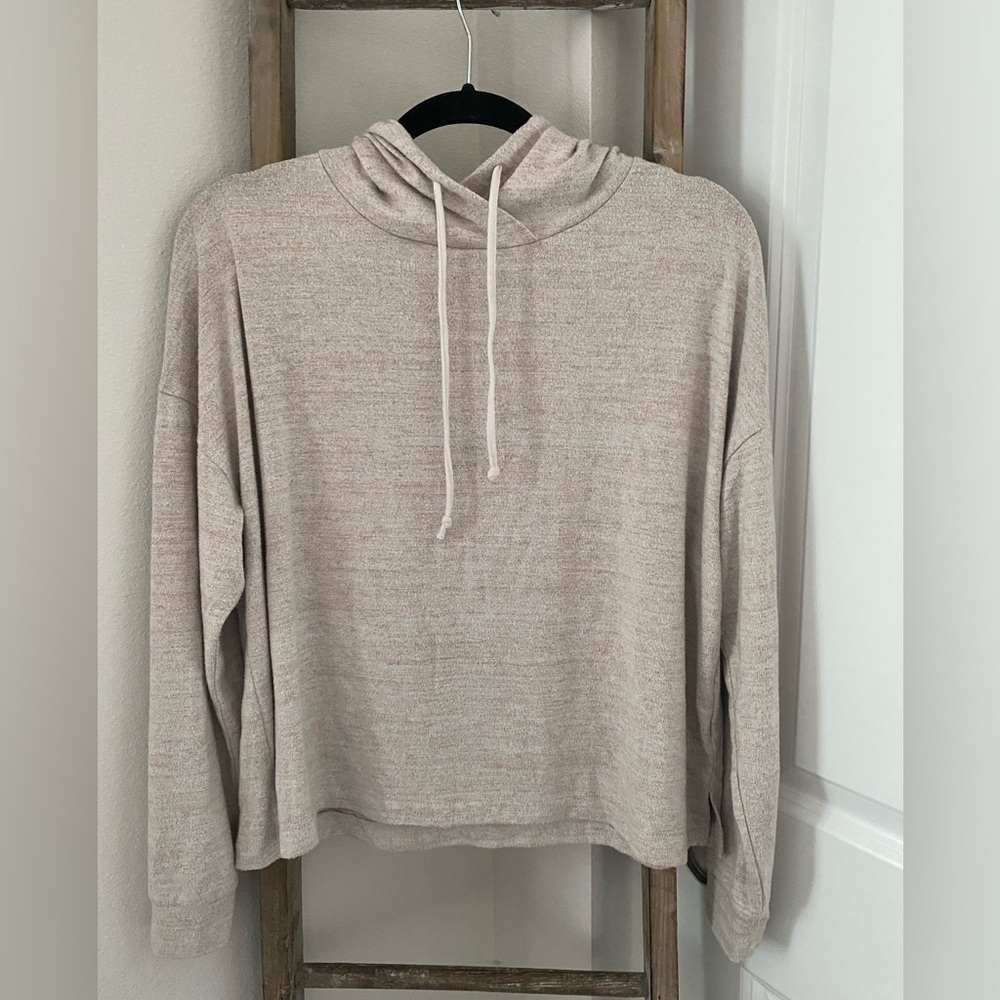 Old Navy - Loose Cropped Sweater-Knit Hoodie - Size Medium